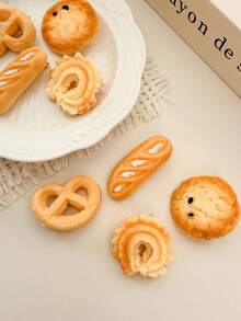 2/6个可爱仿水果发夹，甜美清新的西瓜/猕猴桃侧边发夹，日常佩戴装饰发饰，适合女孩，爪夹，发卡，头饰，发夹 - 彩色 - 查看 10