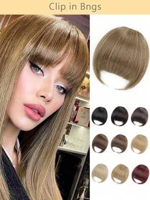 Clip In Bangs,Synthetic Hair For Women's , Wispy Fringe With Side Temples Hairpieces, Breathable & Easy-To-Wear Extensions For All Hair Types - Multicolor - View 10