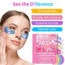 Xioimy 24片装视黄醇胶原蛋白多功能眼膜，多效眼部护理，协同作用令眼周肌肤更光滑细腻，眼部护理，多效眼膜 - 數量 - 查看 2
