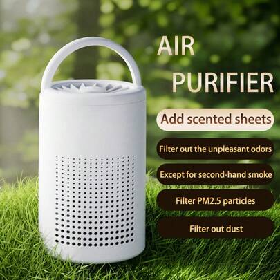 2026 Nuevo Mini Purificador de Aire para el Hogar, Purificador de Aire de Escritorio Portátil con Filtro HEPA Verdadero H13 - Alimentado por USB, Bajo Ruido, Adecuado para Polvo, Olores, Polen y Caspa de Mascotas - Excelente para Dormitorio, Oficina y Regalos, Purificador de Aire para Dormitorio