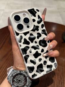 Schwarz-weiß asymmetrische Wellen-Plissee 3D Handyhülle, kompatibel mit iPhone 17 Pro Max/17 Pro/16 Pro Max/16 Pro/16/15 Pro Max/15 Pro/15/14 Pro Max/14/13 Pro Max/13 Pro/13/12 Pro Max/12 Pro/12/11, stoßfeste weiche Hülle - Weiss - Übersicht 2