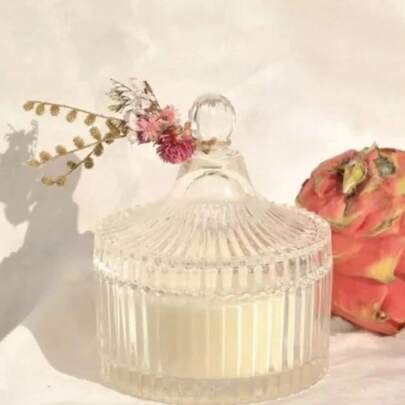 Mini Bomboniere Potiche Vidro com Tampa 90ml 40 Unidades Lembrancinha Casamento Batizado Festa