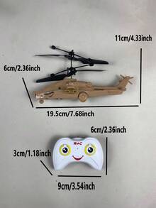 1pc RC Helicopter Drone, Crash-Resistant Material, Gesture Sensing Remote Control Helicopter. Christmas, Halloween Gift, Halloween Decor, RC Drone Flying Toy With LED Lights (With Remote Control Version And Non-Remote Control Version, Slight Size Variation Due To Manual Measurement, Accessory Colors Randomly Sent) - Multicolor - View 19