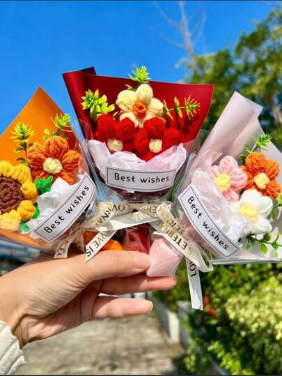 1pc Mini Artificial Flower, Suitable For Valentine's Day, Christmas, Birthday Party, Mother's Day Bouquet And Small Gifts