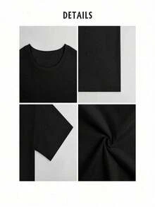 KAOS OVERSIZE WANA ABSTRAK//KAOS DISTRO//CEWEK COWOK BISA PAKAI//BISA COD - Black - View 4