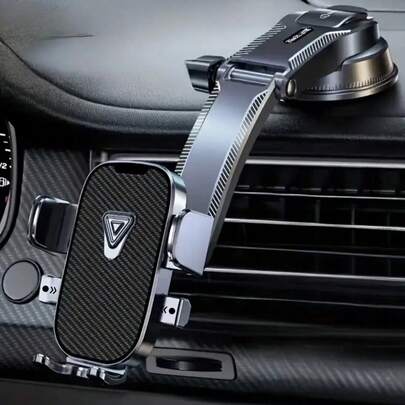 车载手机支架，2026新款重力式车载手机支架，适用于仪表盘，通用导航支架，360度旋转吸盘手机支架