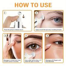 Xioimy 15毫升鲑鱼DNA胶原蛋白眼霜，富含鲑鱼DNA、透明质酸和胶原蛋白，有助于抚平、柔嫩和提亮眼周肌肤，适合所有肤质。 - 數量 - 查看 2