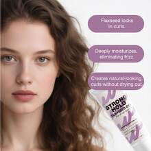 强力定型亚麻籽啫喱 - 超长定型，双重滋养，自然造型 | 蕴含亚麻籽和依兰提取物，极致卷曲定型，适合所有发质 - 無味 - 查看 4