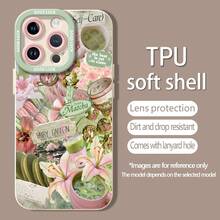 Pink Green Matcha Collage Aesthetic With Flowers And Treats This Stylish Phone Case Is Compatible With Samsung, Apple, , , , Transsion, ,  And Honor. Made Of TPU Silicone, It Offers Shock And Drop Protection And A Superior Feel. It's An Ideal Gift For Family, Friends, And Loved Ones, And A Perfect Choice For Valentines Day And Year's Gift.Phone Case,Easter, Case, 17 Pro Case, Case,Phone Cases, 16 Case, 17 Case, 15 Case, 17 Pro Max,Phone Case  15, 16 Plus Case, 14 Case,White Phone Case,Gift - 白色 - 查看 5