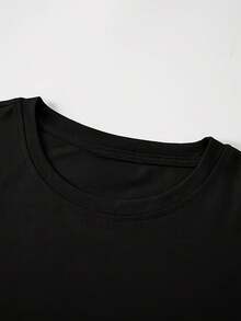 Camiseta de manga corta para hombre con estampado "Boston" de Twist Kid Cool, 180g 100% algodón, capa base para todas las estaciones de verano, fabricada en fábrica, cómoda, de alta calidad, bien ajustada, casual, deportiva, de lujo. - Negro - Ver 3