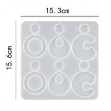 SMI Fine Earrings For Women Earring Resin Molds Epoxy Resin Silicone Jewelry Mold With Hole Casting Molds In Various Shapes And Sizes For Earring Making DIY - Multicolor - View 10