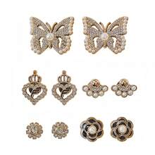 10pcs DIY Shoe Decoration Charms - Shiny Pearl Butterfly, Flower, Heart Decorative Buttons, Non-Metal Lightweight Material, Y2K Fashion Versatile Cute Unisex, Suitable For EVA Beach Shoes, Slippers, Detachable Shoe Decor, Holiday Gift - Multicolor - View 9