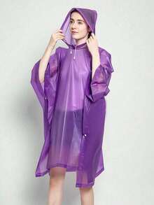 Reusable Adult Raincoat, Thickened Waterproof Raincoat, Unisex Hooded Raincoat, Waterproof Windproof Quick-Drying Breathable, Travel Essential, Women's Raincoat, Lightweight Rain Poncho, Student Supplies, Drawstring Hooded Raincoat, Unisex, Suitable For Cycling, Hiking, Fishing, Mountain Climbing And Other Outdoor Activities - Multicolor - View 13