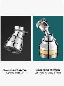 Cabezal de rociador de grifo de precisión mejorado, boquilla de extensión de grifo de cocina giratoria a 360°, con manguera de extensión antisalpicaduras, rosca giratoria y anillo de sellado, adaptador de conexión rápida, control de flujo, adecuado para fregadero, baño de autocaravana y cocina comercial, extensor de grifo antichisporroteo de autocaravana, cabezal de ducha con filtro, accesorio de fregadero doméstico que ahorra agua, opción de regalo ideal y renovación del hogar - Multicolor - Ver 10