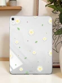 1 件装 TPU 软壳，饰有彩色雏菊图案，兼容 iPad Mini 1/2/3/Mini 4/Mini 5/Mini 6/Mini 7/Air/Air 2/9.7/10.2/10.5/Air 4/Air 5/10.9/Pro 11 英寸/第十代/Air 11 英寸 (M3) 2025/Pad (A16) 11 英寸第十一代 2025、A7/A8，轻薄超薄软壳，简约清新/创意风格，TPU 平板电脑保护套，透明外壳，无笔槽 - 彩色 - 查看 4