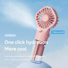 Ventilador humidificador portátil, Mini ventilador de mano con humidificador, Ventilador de mano recargable por USB con humidificador, 800mAh - Multicolor - Ver 8