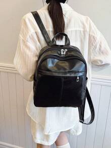 复古风背包，百搭耐用，适合日常通勤，时尚百搭 - 彩色 - 查看 8