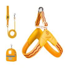 Bộ dây dắt chó hình chữ Y 3 món, bao gồm dây dắt, túi đựng và đai ngực phản quang có đệm, thoáng khí và có thể điều chỉnh, phù hợp cho chó nhỏ, vừa và lớn. - Nhiều màu - Xem 22