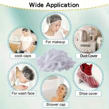 100/200/300/400/500 Buah Pelindung Sepatu Sekali Pakai Transparan - Pelindung Sol Anti Selip Plastik Tebal Tahan Lama, Pas dan Nyaman, Cocok untuk Rumah, Rumah Sakit, Laboratorium, Pabrik - Sandal Pelindung Sepatu Higienis untuk Perlindungan - Penutup debu sepatu sekali pakai - View 4
