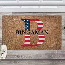 1PC Personalized Last Name Happy 250th Birthday USA Doormat, Housewarming Gifts For Men Women On 4th Of July Veterans Day Father's Mother's Day, Independence Day Patriotic Welcome Mat Home Decor - 24"X16"/30"X18" - 預設 - 查看 1