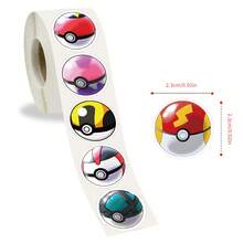500 miếng dán hình quả cầu Pokeball hoạt hình, thích hợp để trang trí văn phòng phẩm, bình nước, ốp điện thoại, hành lý. - 1 Set - Xem 2