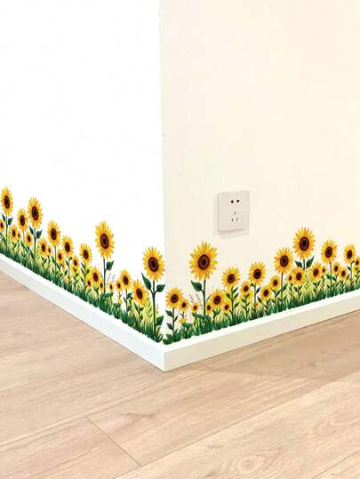 mama look 1 miếng dán tường tự dính bằng PVC, nhiều kích cỡ, có thể tháo rời, trang trí mùa hè, hình hoa hướng dương và bướm, thích hợp cho phòng ngủ, phòng khách, phòng học, phòng ăn, phòng tắm, trang trí nhà cửa, trang trí phòng.