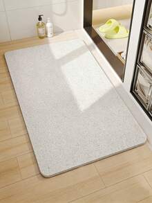 1pc Quick Dry Shower Mat, Comfortable Bath Mat, Solid Color Hollow Circular Shower Mat In Deep Gray, Black, White, Suitable For Textured Surface, Easy To Clean Shower Floor Mat, Dust-Proof, Mud-Proof, Dirt-Resistant, Water-Repellent Shower Mat, Non-Deformation After Long-Term Use, 1cm Thickness, Bathroom Mat With Drainage Holes, Fast Drying PVC Shower Mat Suitable For Humid Areas, Shower Rooms, Waterproof And Easy To Clean, Suitable For Entryway, Front Door Foot Mat - A - View 4