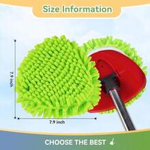 4 Pack Reusable Microfiber Mop Pads Compatible With O-Cedar EasyWring 1-Tank Spin Mop System,Elastic Mop Head Replacement For Deep Clean,Machine Washable Mop Refills - Màu A - Xem 3