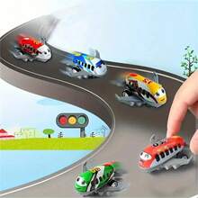 8/16pcs Mini Inertial Powered Manual Creative Airplane Model, Party Favors And Christmas Stocking Stuffers, Suitable For Christmas, Halloween, Thanksgiving And Easter Holidays (Random Patterns And Styles) - Multicolor - View 8