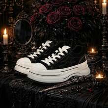 KILLWINNER Canvas Shoes, Black, 7cm Thick Sole Casual Shoes, Couple Style - Black - View 1