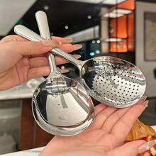 Bộ 2 muỗng tròn lớn bằng thép không gỉ, dùng cho nhà bếp gia đình và thương mại, muỗng phục vụ lớn có tay cầm ngắn chịu nhiệt, lỗ thoát nước dễ vệ sinh, thích hợp cho nhà hàng, dịch vụ ăn uống, gia đình - Đồ dùng nhà hàng bằng thép không gỉ bền bỉ, tay cầm tiện dụng, cấu trúc chắc chắn, đầu bếp chuyên nghiệp, đồ dùng phục vụ ăn uống, đồ dùng và thiết bị nhà hàng, muỗng phục vụ, muỗng phục vụ tiệc buffet khách sạn, muỗng múc canh, muỗng có lỗ, muỗng múc cơm lớn, muỗng múc bột. - Xem 8