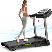 Folding Treadmills For Home/Office-3.5 HP 330lbs Weight Capacity Portable Electric Foldable Treadmill Walking Pad-Running Exercise Walk Machine Heavy Duty Treadmill Fitness Workout Jogging Green - Default Title - 查看 12