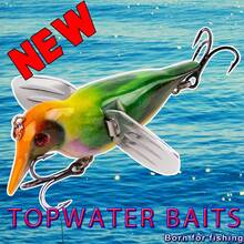 8cm 12.8g Floating Tractor Lure Kingfisher Water Surface Series Lifelike Fishing Lure - Multicolor - View 1