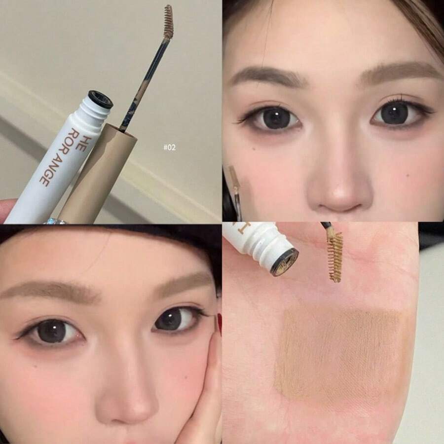 丝绒雾眉膏，打造自然立体眉妆，防水持久不晕染不褪色，根根分明，打造自然野性眉妆 HERORANGE