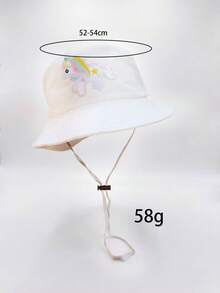 1pc Rainbow Unicorn Hat For Kids, Foldable Lightweight Sun Hat For Spring, Summer, Autumn, Suitable For Outdoor, Travel, School Activities - 1PC - View 10