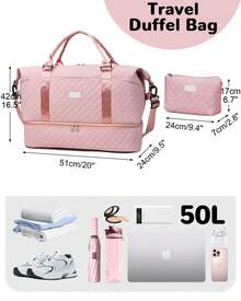 Travel Bag Sets - 粉色 - 查看 2