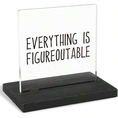FOUGSTA Motivational Office Desk Decor For Women, Funny Quote For Desk, Boss Gag Gift For Women, Men, Positive Affirmation Gifts For Woman, Men, XXY50