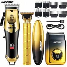 WEEME 4-In-1 Men's Grooming Kit - Rechargeable Hair Clipper, Beard Trimmer, Nose Hair Trimmer And Electric Shaver, Wireless Multi-Functional Haircut Set With Adjustable Comb, Ideal For Home Haircut, Beard Styling And Personal Care - Multicolor - View 14