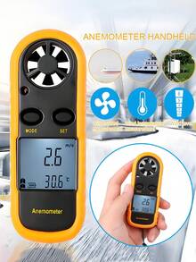 GM816便携式风速计温度计风速仪，风速测量范围高达30米/秒，液晶数字显示，不含电池 - A - 查看 3