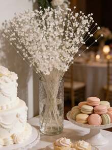 12 pezzi di perle bianche, adatte per realizzare corone, decorazioni per matrimoni e feste, ghirlande di perle bianche, bouquet da sposa, decorazioni da tavolo - fatte a mano, utilizzabili per bouquet di perle da sposa e decorazioni fai-da-te per feste - Multicolore - Visualizzare 8