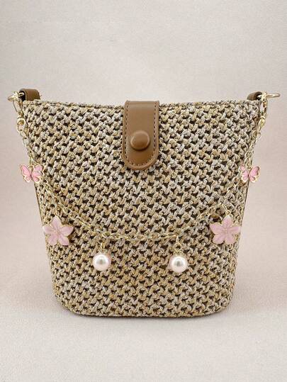 El colgante o collar de bolso tiene un tema de hermosas flores de cerezo, hecho con perlas redondas y patrones lindos de flores de cerezo y mariposas. Haga que su bolso sea único y perfecto para la decoración del automóvil, la decoración del hogar. Aleación duradera, no se daña ni se oxida fácilmente; se puede usar para decorar bolsos, adecuado para niñas, damas o mujeres, regalos de joyería exquisita para mujeres, regalos creativos para cumpleaños, aniversarios, temporada de graduación, temporada de regreso a la escuela, Día de la Madre, bodas.