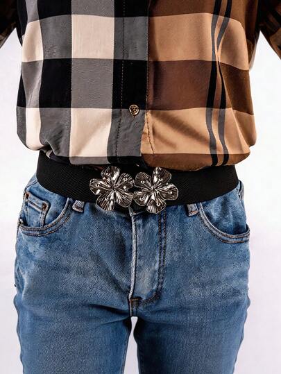 Women's Elastic Wide Waist Belt, Versatile Elastic Waistband For Dresses, Sweaters, Korean Style Decoration