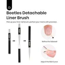 Beetles Builder Gel For Nails-Cover Nude Translucent 8 In 1 Nail Thickening Strengthening Building Apex - 1Pcs 15Ml Low Heat Clear - 查看 3