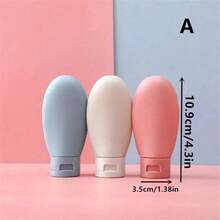 3个/套 可重复灌装瓶 60ml 软硅胶乳液容器 挤压管空瓶 便携旅行洗发水瓶 - 分裝瓶 - 查看 10