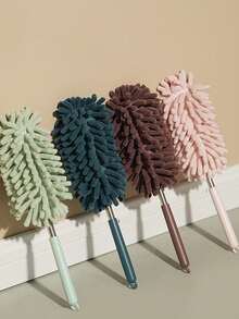 Ultrafine Fiber Duster, Retractable And Washable Feather Duster, Bendable Head Portable Duster, Suitable For Cleaning Ceiling Fans, Furniture, Blinds, Cars, High Storage Areas, A Great Adult Christmas Gift - A - View 2