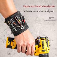 Magnetic Tool Wristband - Hold Screws, Nails & Drill Bits Securely | Must-Have DIY Accessory For Handymen, Dads & Moms | Hands-Free Tool Organizer - Upgraded Version In Multiple Colors - View 6
