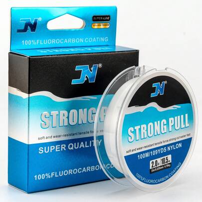 Dây câu nylon cường độ cao, trong suốt, có độ bền kéo cao, chống mài mòn và ăn mòn, thích hợp cho câu cá ao và câu cá bằng mồi giả.