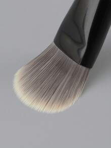 Foundation Makeup Brushes Ultra-Fine Hypoallergenic Nylon Bristle Top Flat Arc Foundation Brush Perfect For Face Contouring - Black - View 3