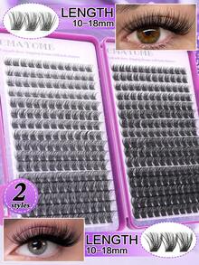 544/480/384 Clusters D‑Curl False Eyelashes, DIY Segmented Eyelashes Long‑Lasting, Full Volume And Natural.Suitable For Salons, Parties, Nightclubs And Other Occasions, Lash Clusters, Single False Lashes, Segmented False Lashes And More - Multicolor - View 17