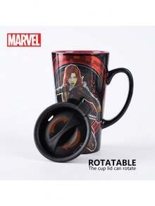1 Chiếc cốc Natasha chính hãng Marvel, chất liệu gốm cao cấp, dung tích lớn 15 ounce, thích hợp đựng nước, sữa, yến mạch, cà phê, bữa sáng văn phòng, espresso, trà. Quà tặng độc đáo dành cho cặp đôi. Nắp xoay chống rò rỉ. - Nhiều màu - Xem 2